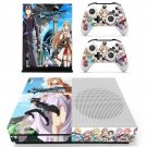 Sword Art Online Hollow Fragment decal skin sticker for Xbox One S console and controllers