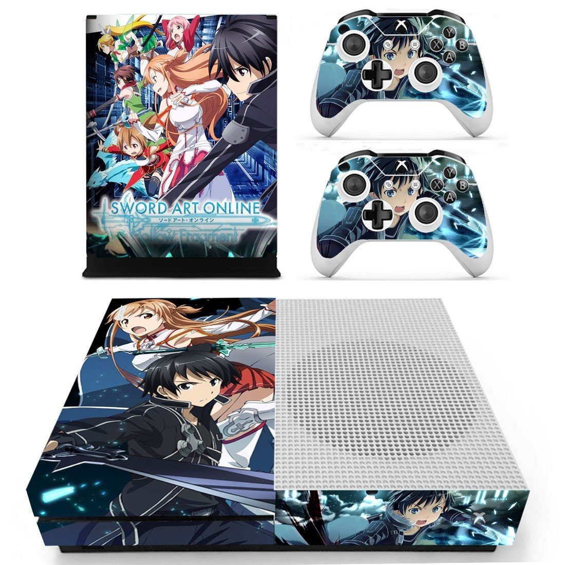 Sword Art Online decal skin sticker for Xbox One S console and controllers