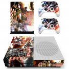 Attack on Titan 2 decal skin sticker for Xbox One S console and controllers