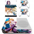 Sword Art Online Hollow Fragment decal skin sticker for Xbox One S console and controllers