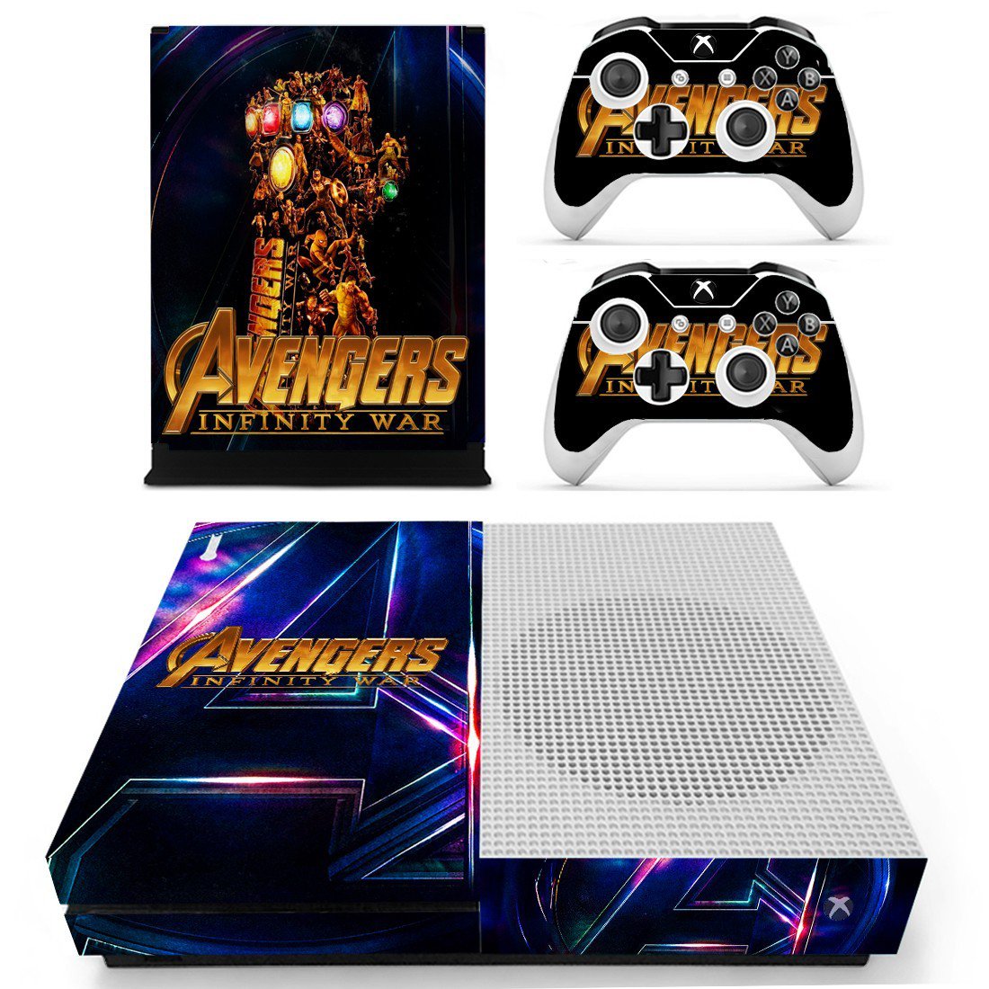 Avengers infinity war decal skin sticker for Xbox One S console and controllers