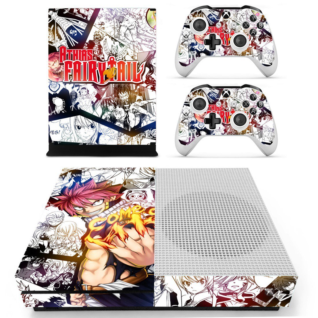 Fairy Tail decal skin sticker for Xbox One S console and controllers