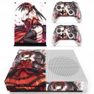 Kurumi tokisaki decal skin sticker for Xbox One S console and controllers