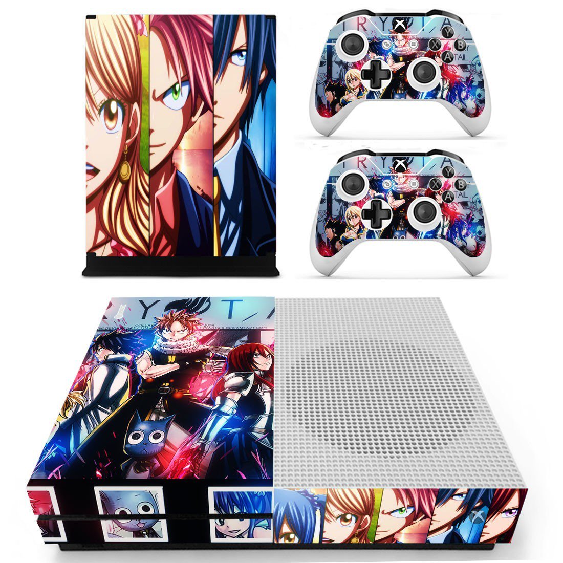 Fairy Tail decal skin sticker for Xbox One S console and controllers