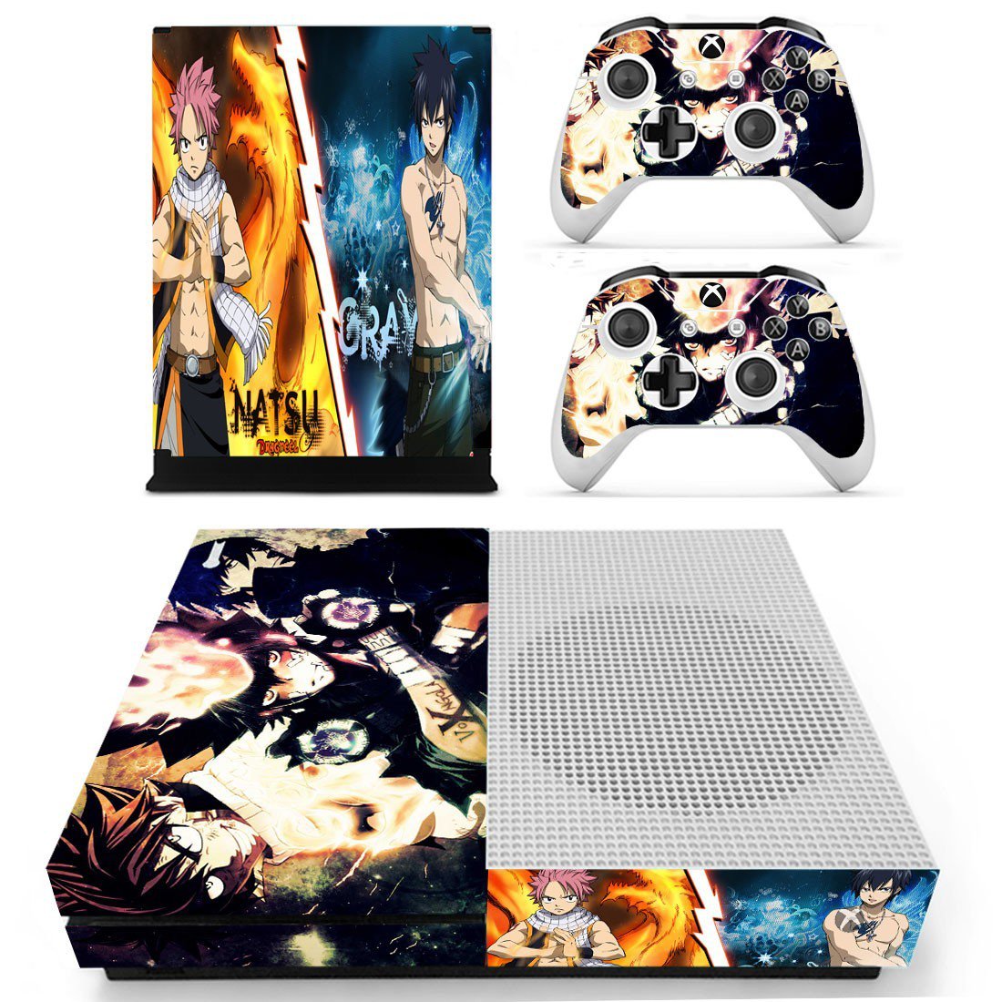 Fairy Tail decal skin sticker for Xbox One S console and controllers