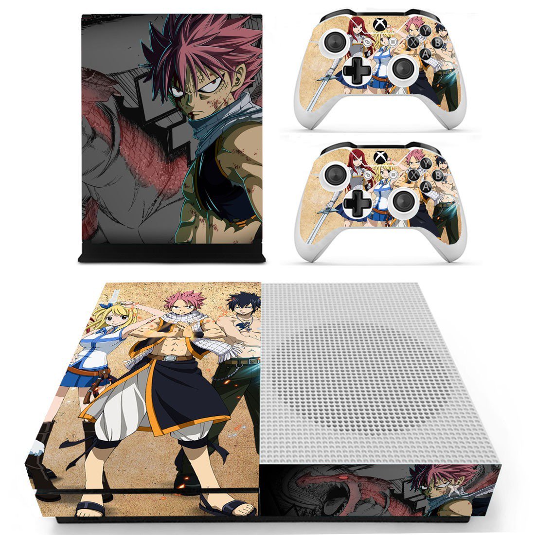 Fairy Tail decal skin sticker for Xbox One S console and controllers