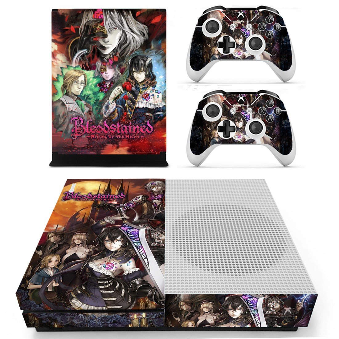 Bloodstained Ritual Of The Night Decal Skin Sticker For Xbox One S Console And Controllers