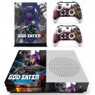 God Eater 3 decal skin sticker for Xbox One S console and controllers