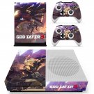 God Eater 3 decal skin sticker for Xbox One S console and controllers