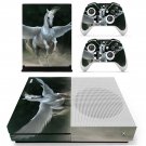 Pegasus horse  decal skin sticker for Xbox One S console and controllers