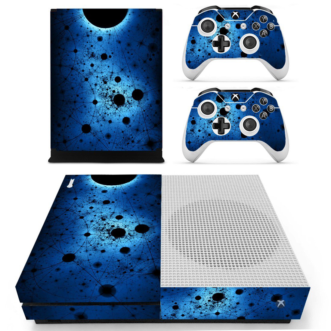 Abstract Wallpaper decal skin sticker for Xbox One S console and controllers