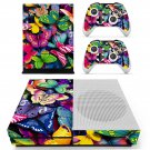 Colorful Butterflies decal skin sticker for Xbox One S console and controllers