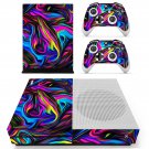 Abstract Wallpaper decal skin sticker for Xbox One S console and controllers