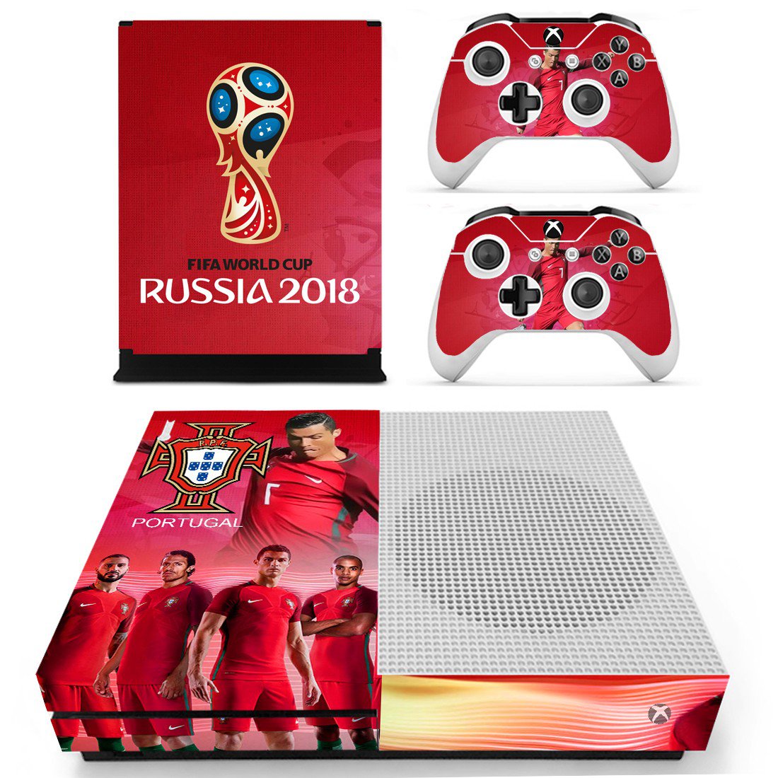 2018 FIFA World Cup Portugal decal skin sticker for Xbox One S console and controllers