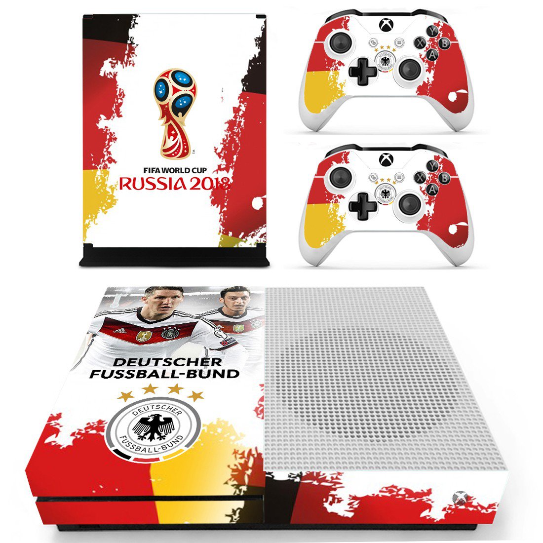2018 FIFA World Cup Deutscher decal skin sticker for Xbox One S console and controllers