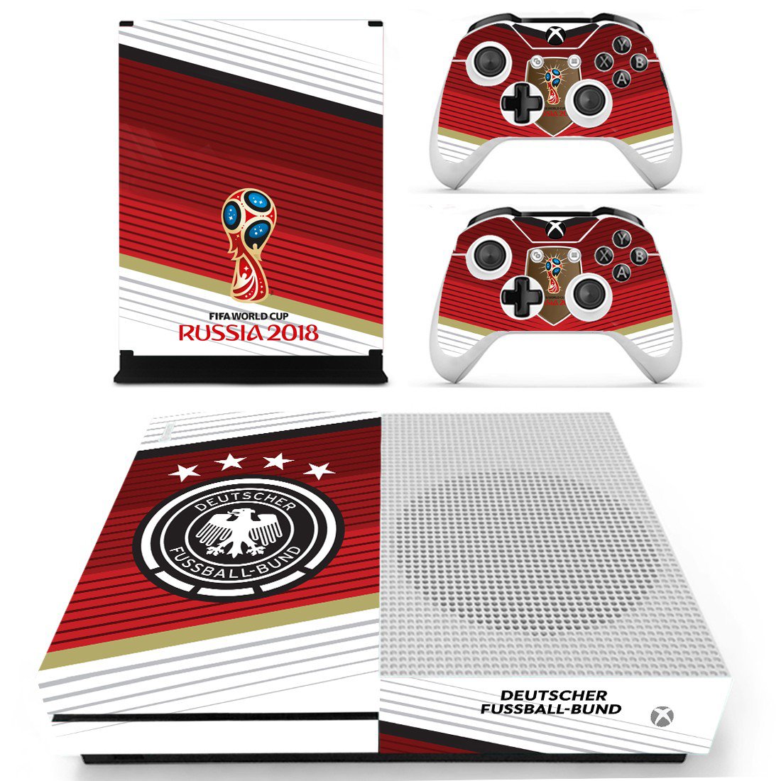 2018 FIFA World Cup Deutscher decal skin sticker for Xbox One S console and controllers