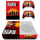 Red Dead Redemption 2 decal skin sticker for Xbox One S console and controllers
