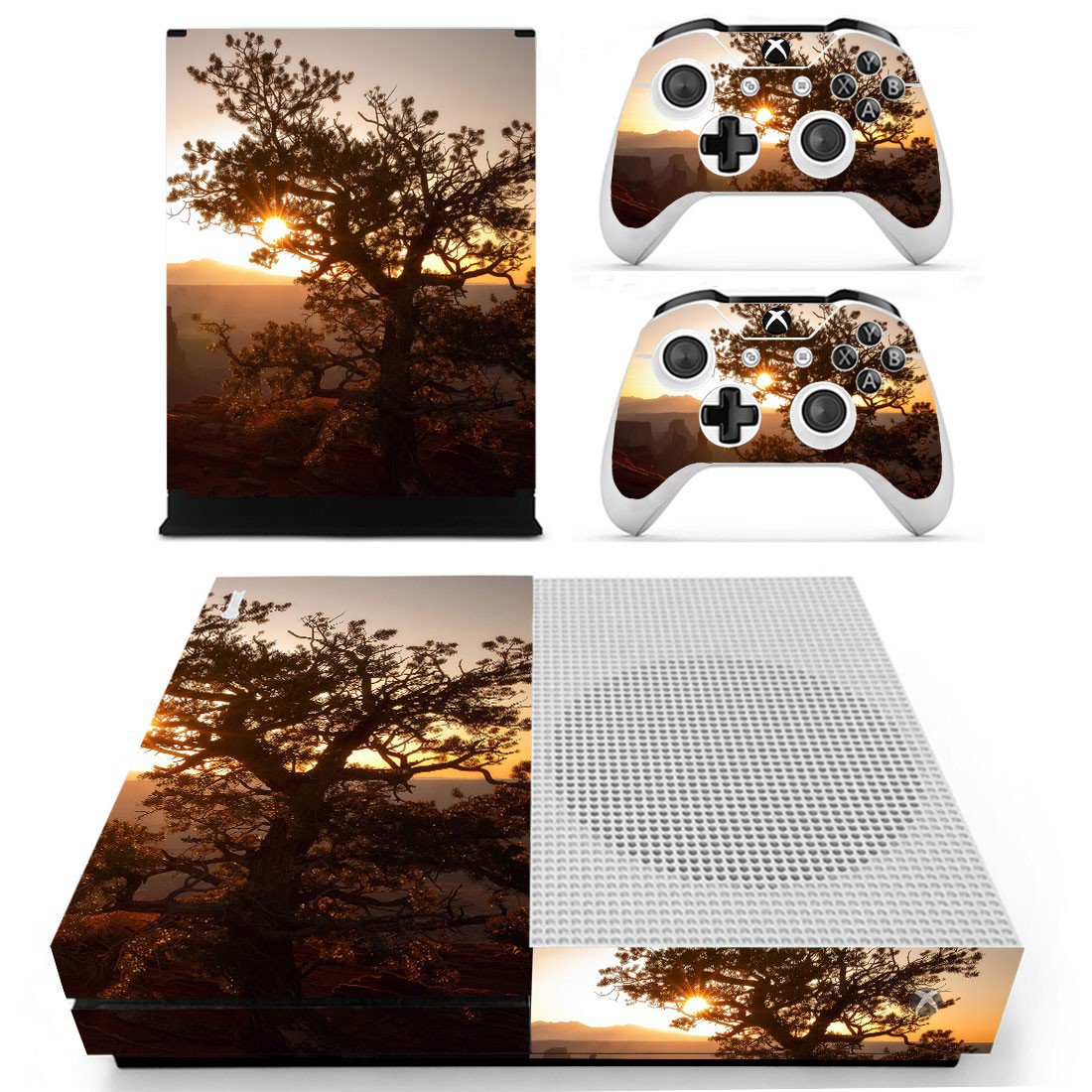 Tree Wallpaper decal skin sticker for Xbox One S console and controllers