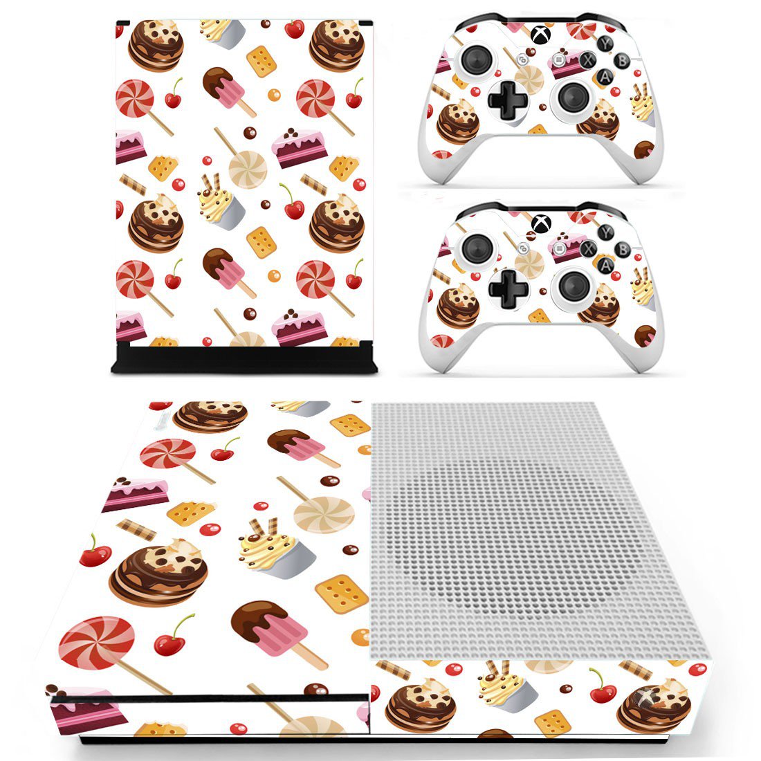 Fast food decal skin sticker for Xbox One S console and controllers