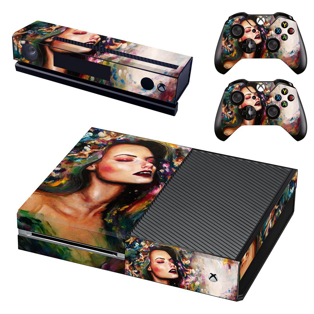 Lady Wallpaper decal skin sticker for Xbox One console and controllers