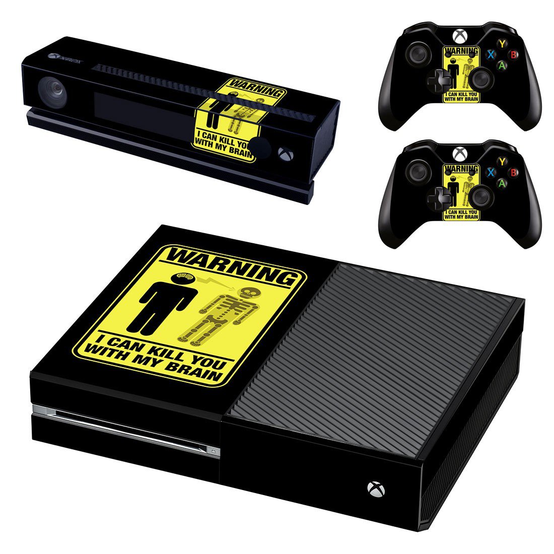 Danger Icon decal skin sticker for Xbox One console and controllers