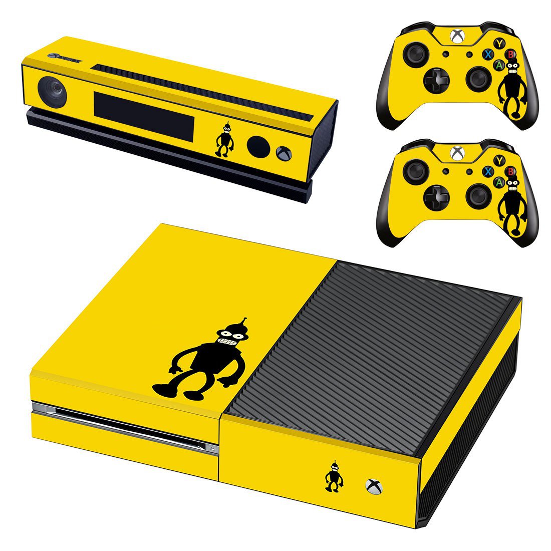 Futurama bender decal skin sticker for Xbox One console and controllers