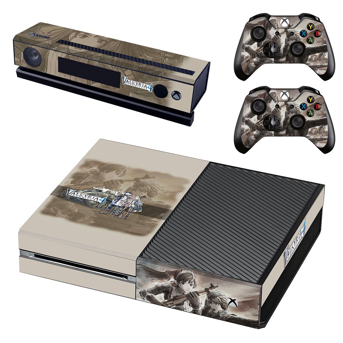 Valkyria Chronicles 4 decal skin sticker for Xbox One console and controllers