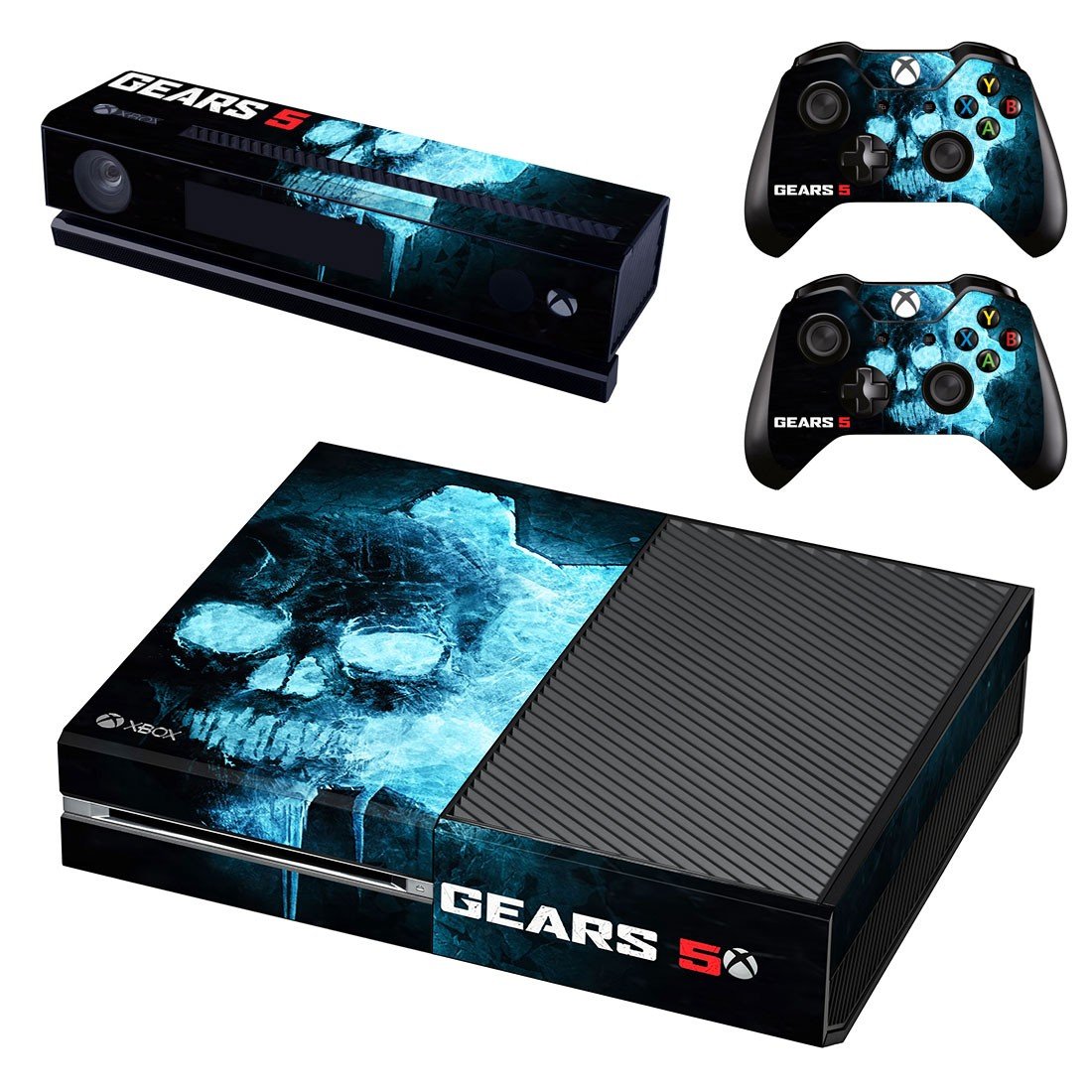 Gears 5 decal skin sticker for Xbox One console and controllers