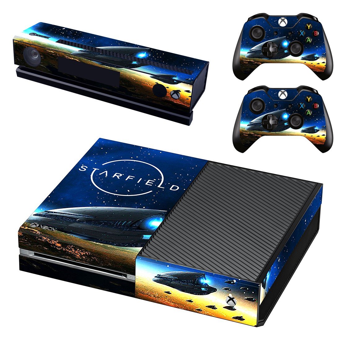 Starfield decal skin sticker for Xbox One console and controllers