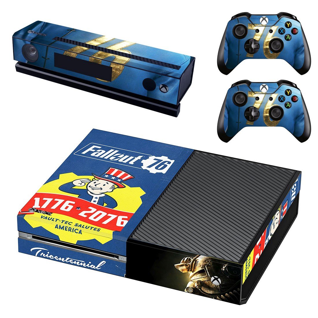 Fallout 76 decal skin sticker for Xbox One console and controllers