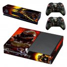 Doom 4 decal skin sticker for Xbox One console and controllers