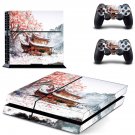 Chinese house decal skin sticker for PS4 console and controllers