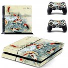 Fish Wallpaper decal skin sticker for PS4 console and controllers