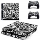 Floral Wallpaper decal skin sticker for PS4 console and controllers