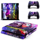 Cyberpunk 2077 decal skin sticker for PS4 console and controllers