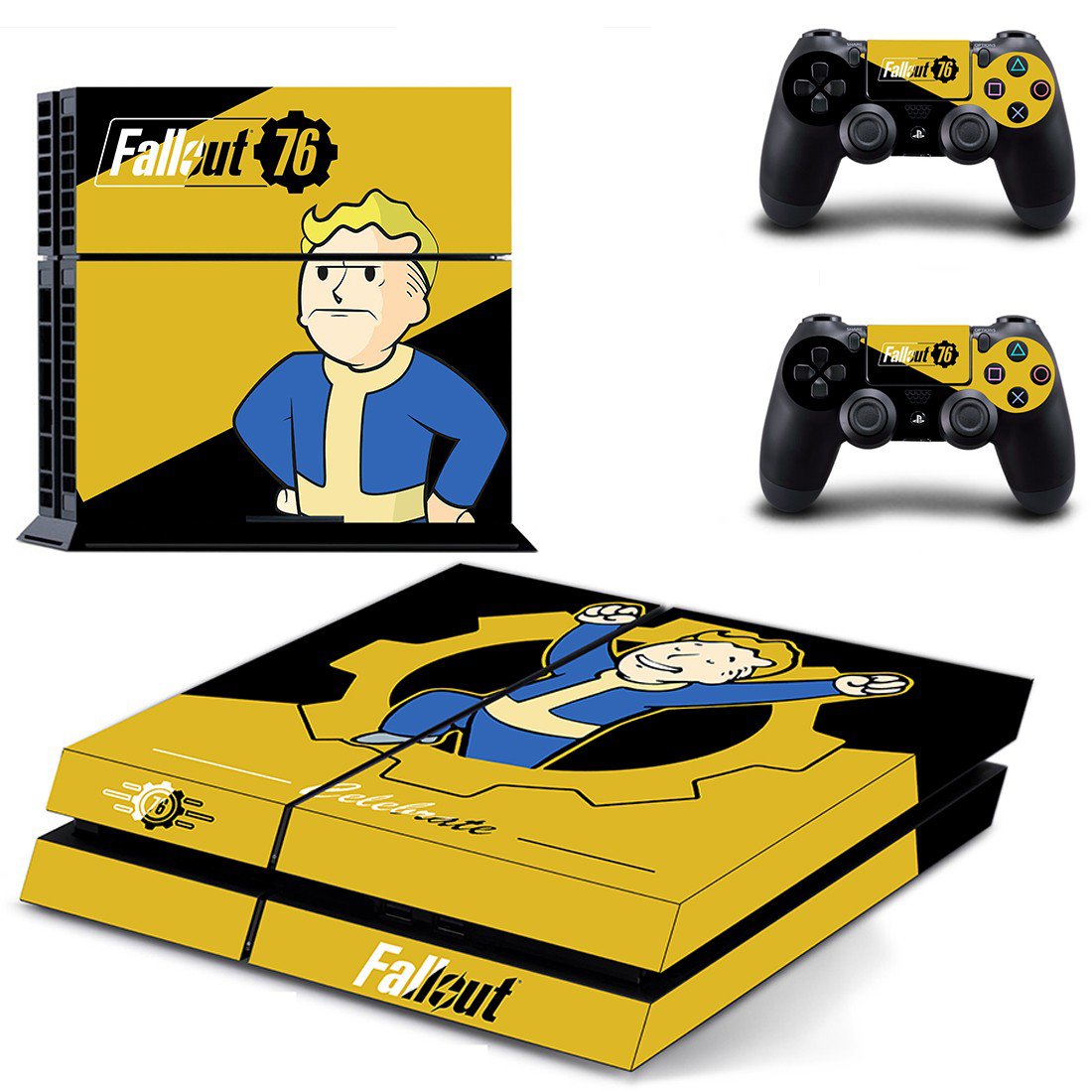 Fallout 76 decal skin sticker for PS4 console and controllers