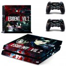 Resident Evil 2 decal skin sticker for PS4 console and controllers