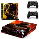 Doom 4 decal skin sticker for PS4 console and controllers