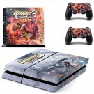 Warriors Orochi 3 decal skin sticker for PS4 console and controllers