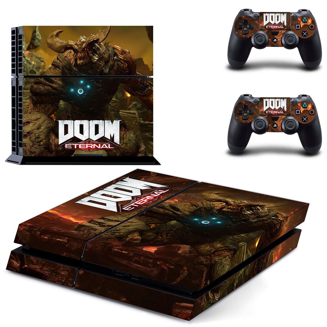 Doom Eternal decal skin sticker for PS4 console and controllers
