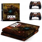 Doom Eternal decal skin sticker for PS4 console and controllers