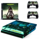 Cyberpunk 2077 decal skin sticker for PS4 console and controllers