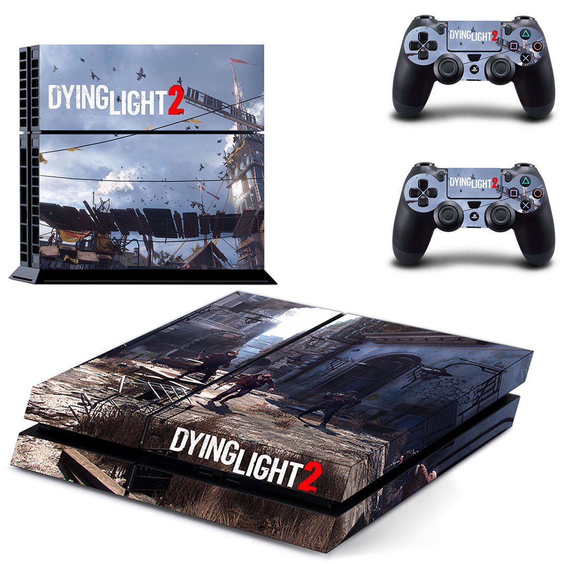 Dying Light 2 decal skin sticker for PS4 console and controllers