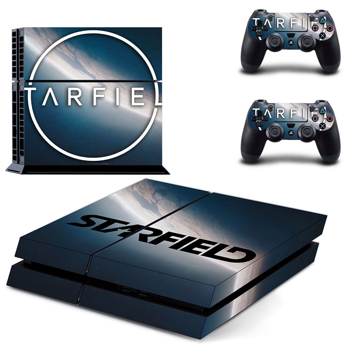 Starfield decal skin sticker for PS4 console and controllers