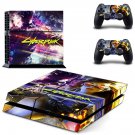 Cyberpunk 2077 decal skin sticker for PS4 console and controllers