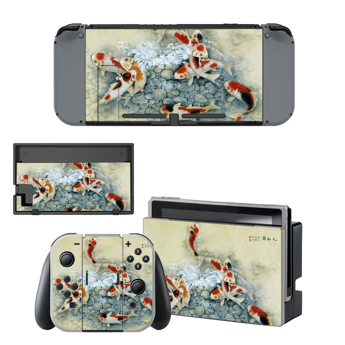 Fish Wallpaper decal skin sticker for Nintendo Switch console and controllers