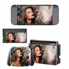 Lady Wallpaper decal skin sticker for Nintendo Switch console and controllers