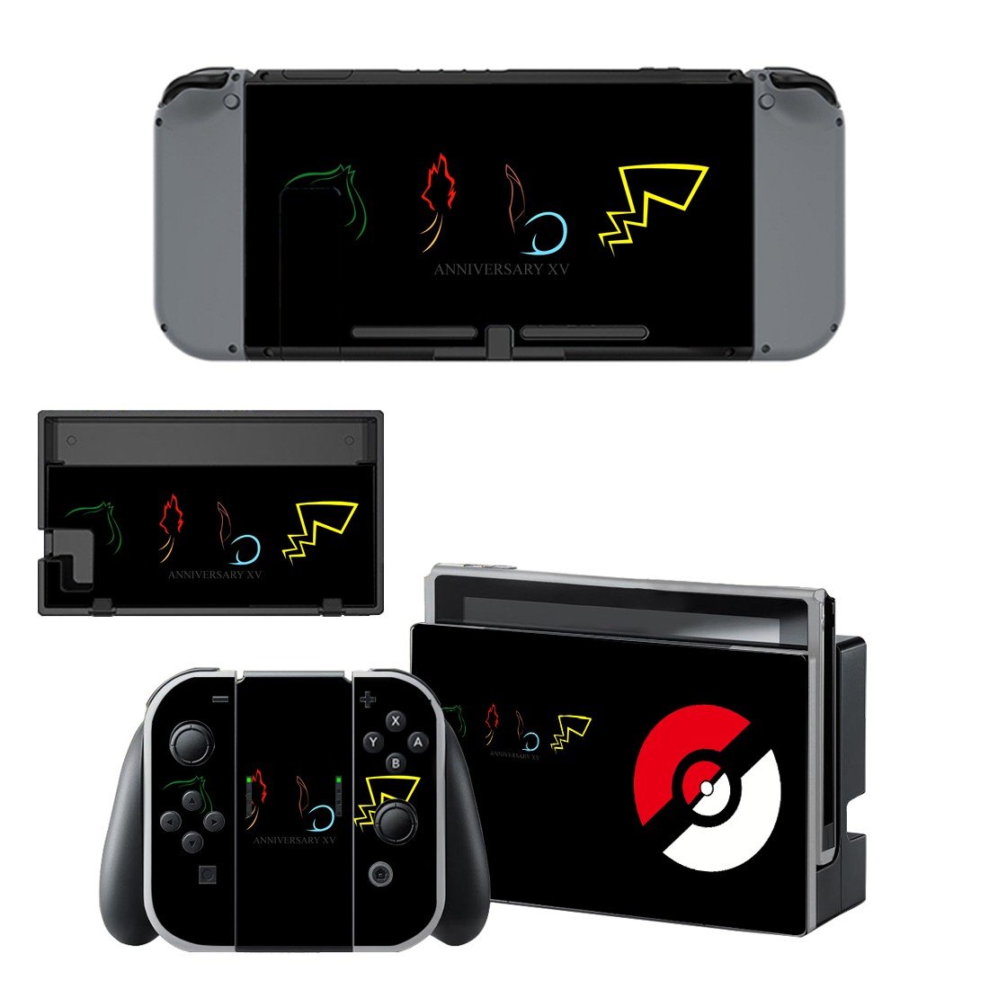 Pokemon Go decal skin sticker for Nintendo Switch console and controllers