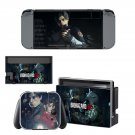 Resident Evil 2 remake decal skin sticker for Nintendo Switch console and controllers
