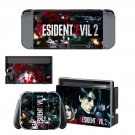 Resident Evil 2 remake decal skin sticker for Nintendo Switch console and controllers